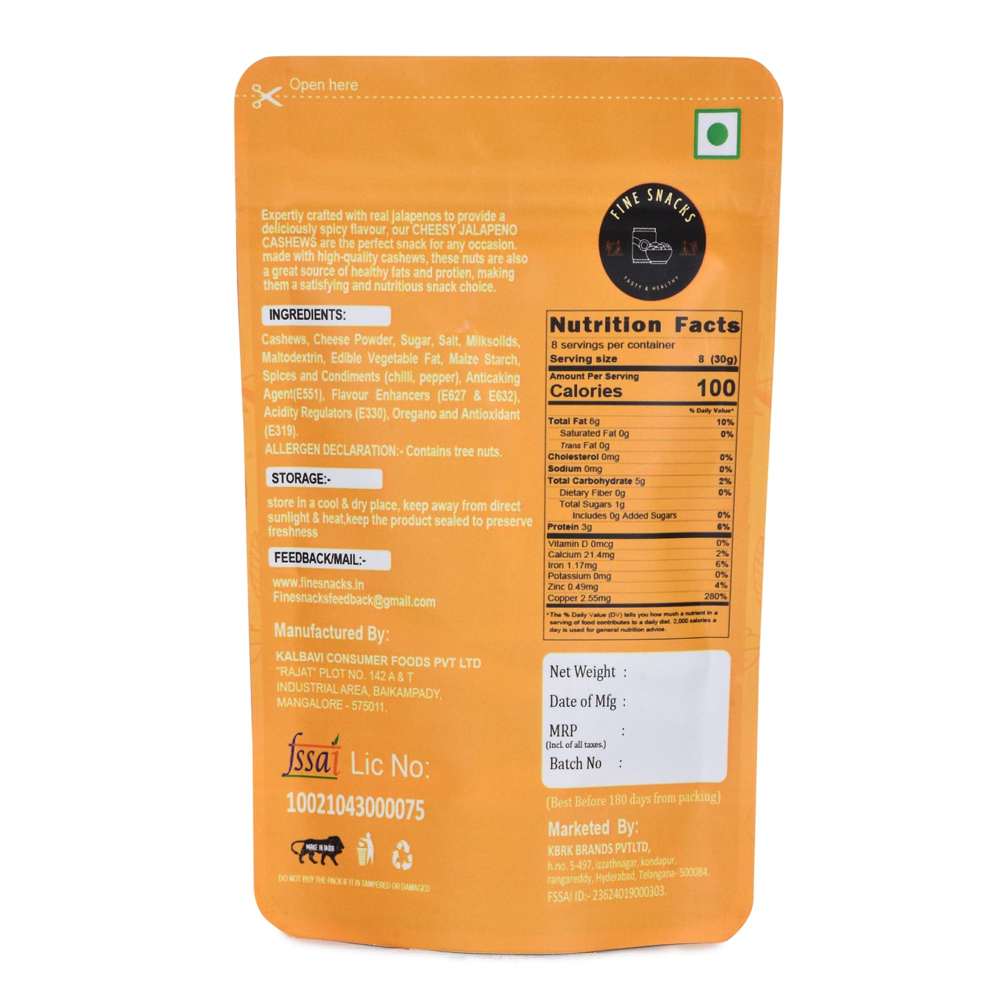 CHEESY JALAPENO CASHEWS