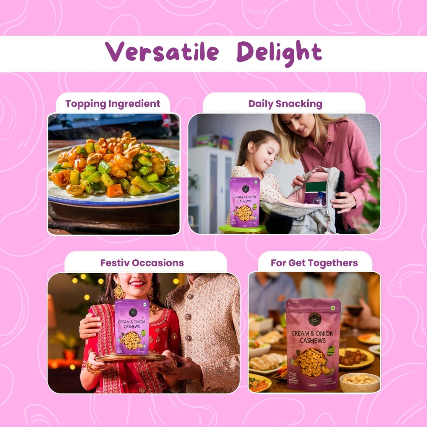 CREAM & ONION CASHEWS