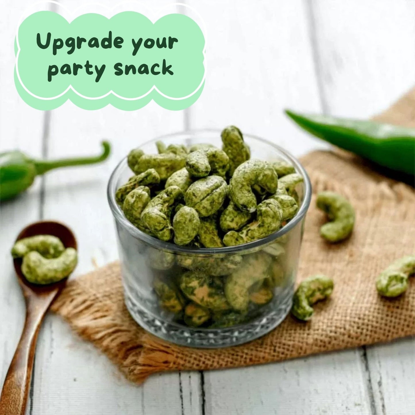 GREEN CHILLI CASHEWS