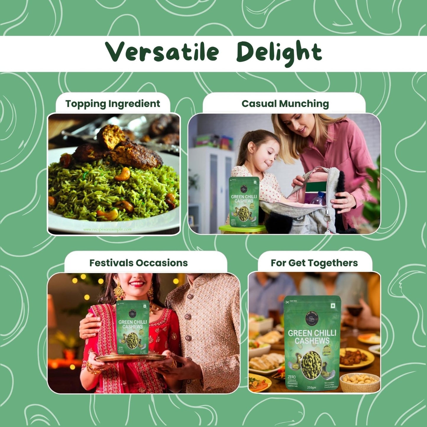 GREEN CHILLI CASHEWS