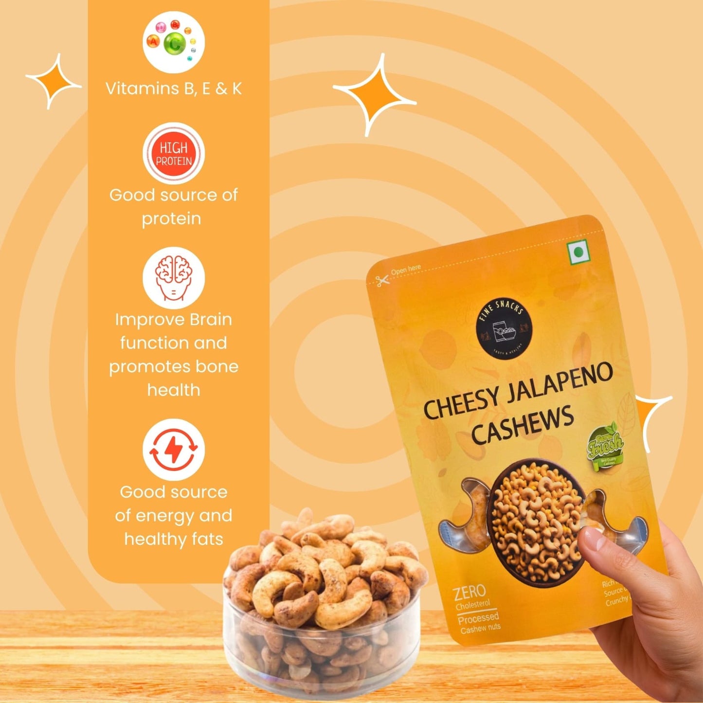 CHEESY JALAPENO CASHEWS