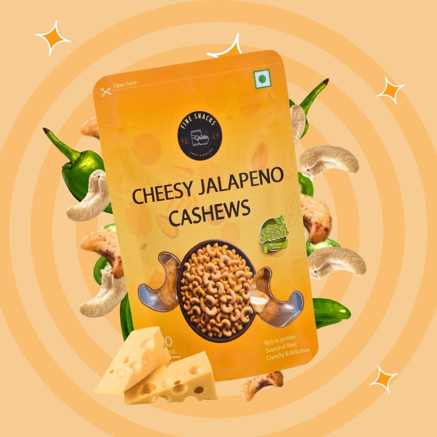 CHEESY JALAPENO CASHEWS