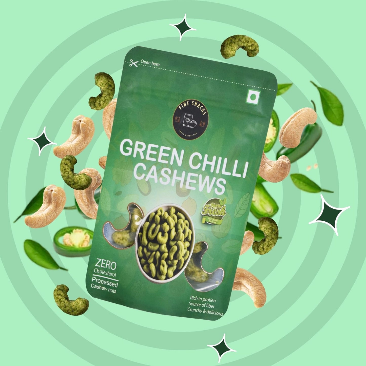 GREEN CHILLI CASHEWS