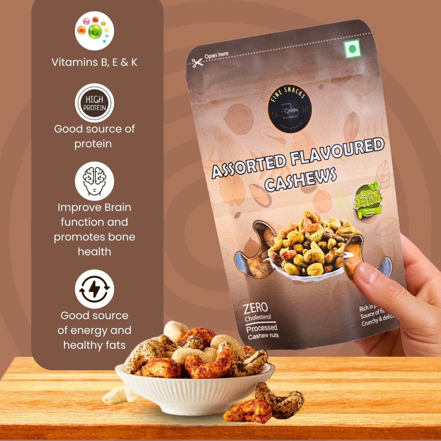 ASSORTED FLAVOURED CASHEWS